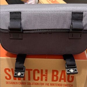 Nintendo Black and Gray Messenger Bag